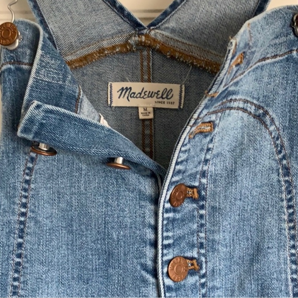 Madewell Button Front Overalls - Picture 4 of 10